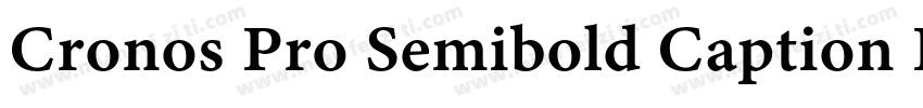 Cronos Pro Semibold Caption Italic字体转换